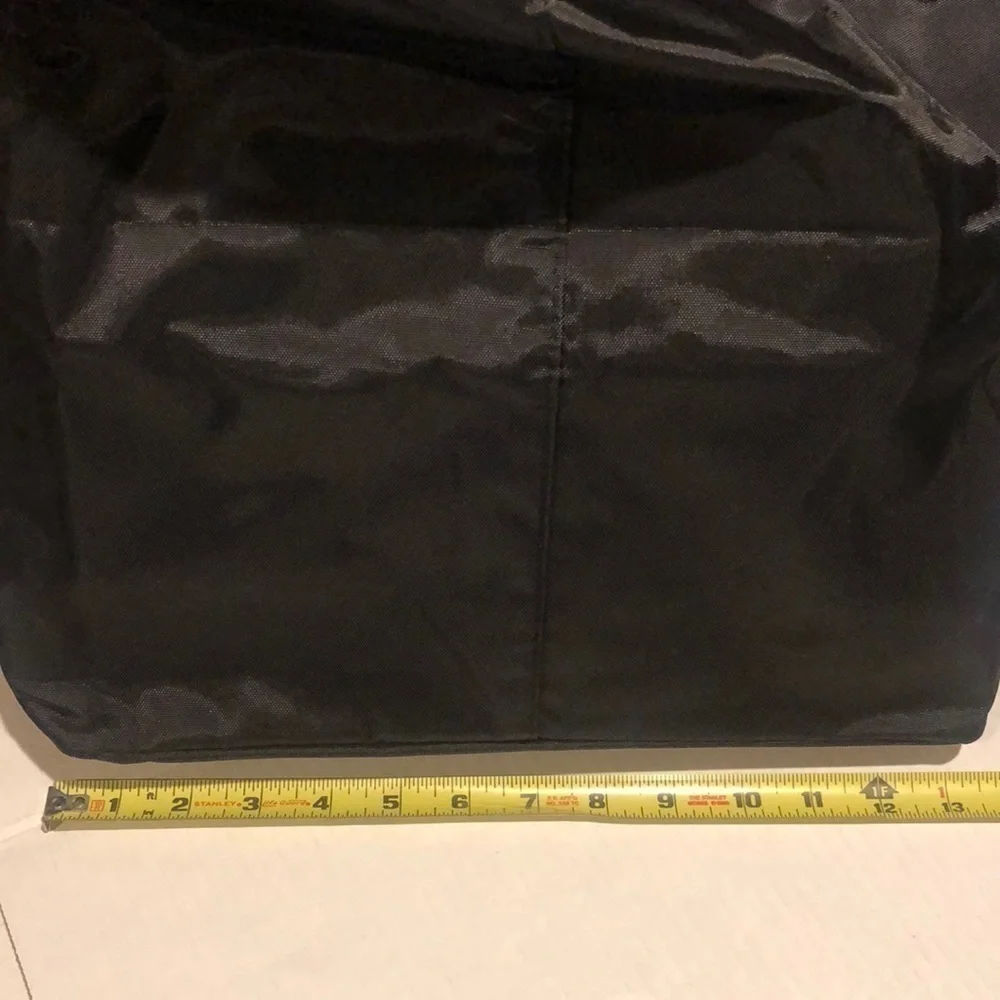 NIB heavy duty shopping cart liner in black nylon top flap Velcro closure